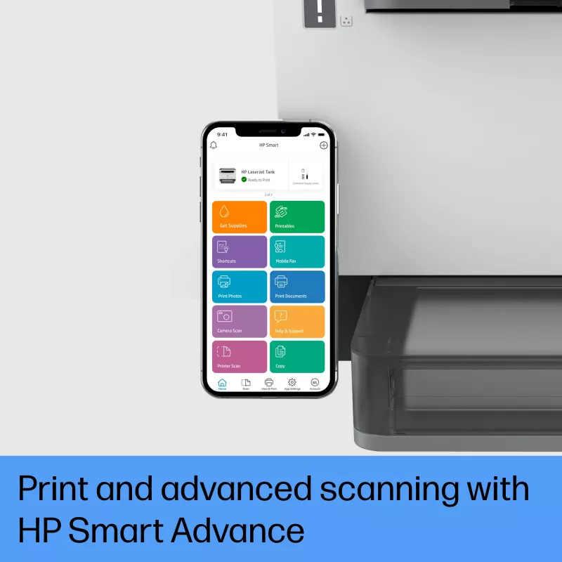 HP LaserJet Tank 2604dw Stampante multifunzione monocromatica wireless, copiatrice, scanner; fronte-retro