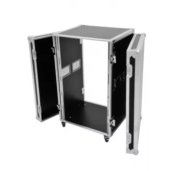 Flightcase Roadinger 30109127 betulla nero argento 29,2 kg