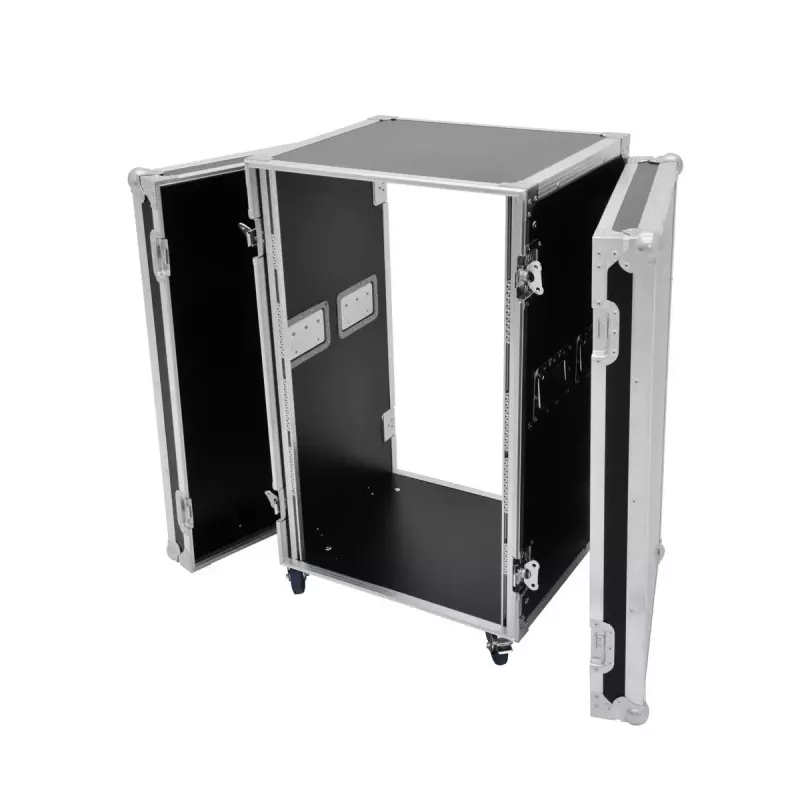 Flightcase Roadinger 30109127 betulla nero argento 29,2 kg