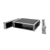 Flightcase Roadinger 30109095 betulla nero argento 9,8 kg