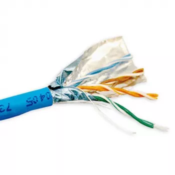 Cavo patch ACT CAT5E F/UTP LSZH trefolo blu 500 m lunghezza cavo 500 m