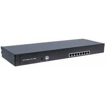 Intellinet switch KVM VGA CAT5 modulare a 8 porte, per l'uso con i codici prodotto 507622, 507738, 507981, 507998, 508025, 508032, 508049 e 508056
