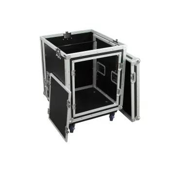 Flightcase Roadinger 3010999M in compensato nero argento 25 kg