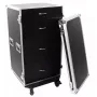 Flightcase Roadinger 30126432 compensato nero argento 64,5 kg