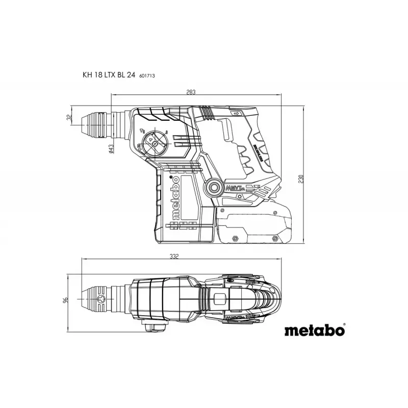 Martello perforatore Metabo KH 18 LTX BL 24