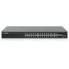 Intellinet switch Gigabit Ethernet PoE+ web-managed 24 porte con 4 porte Gigabit Combo Base-T/SFP, conforme IEEE 802.3at/af Power over Ethernet (PoE+/PoE), 370 W, Endspan, rackmount 19 inch