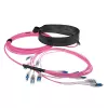 ACT 45 metri cavo in fibra ottica multimodale 50/125 OM4 preassemblato 24F LC Polarity Twist