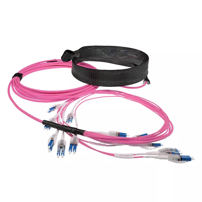 ACT 45 metri cavo in fibra ottica multimodale 50/125 OM4 preassemblato 24F LC Polarity Twist