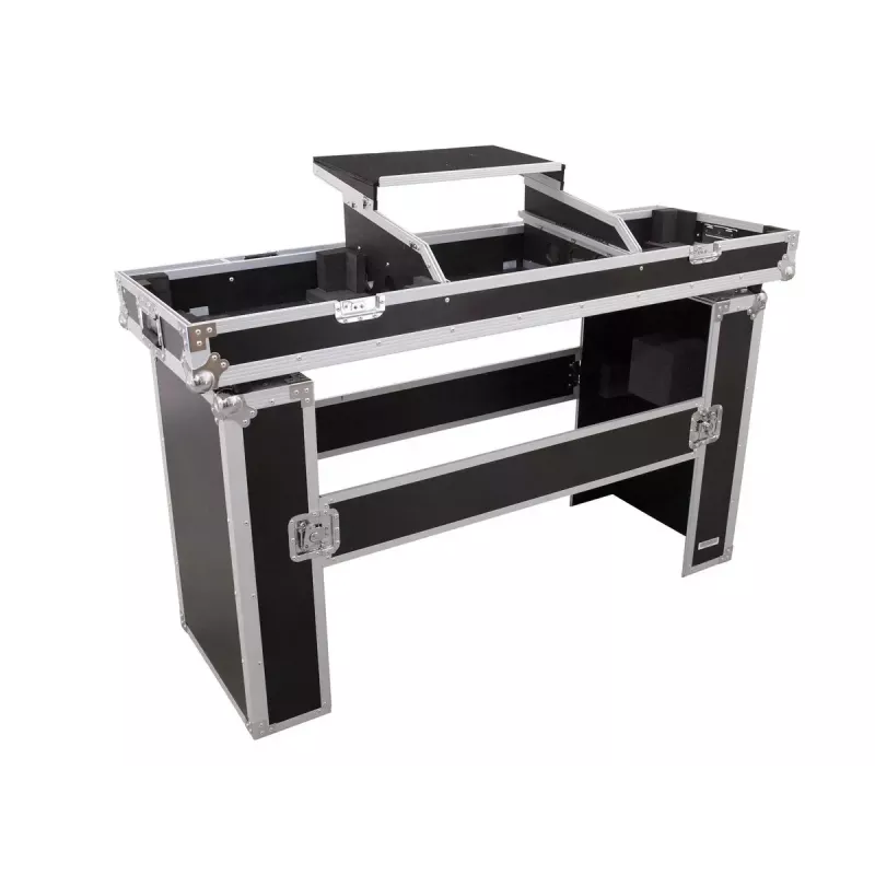 Hardcase Roadinger 30124208 per tavolo DJ in compensato nero argento