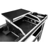 Hardcase Roadinger 30124208 per tavolo DJ in compensato nero argento