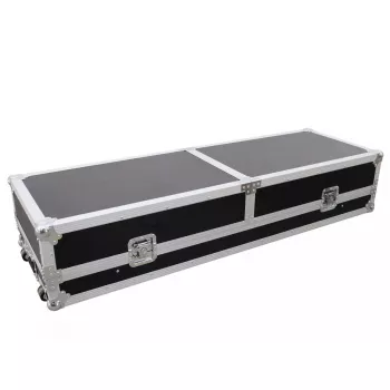 Hardcase Roadinger 30124208 per tavolo DJ in compensato nero argento
