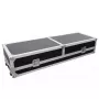 Hardcase Roadinger 30124208 per tavolo DJ in compensato nero argento