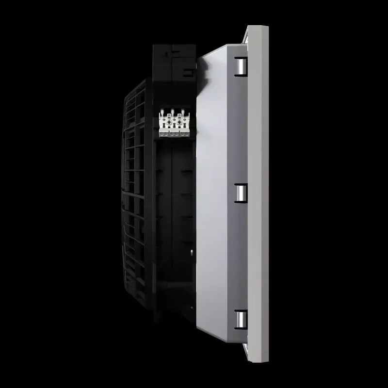 Accessorio per rack Rittal 3244.810 — ventola integrata, 1 ventola, flusso d'aria 770 m³/h, case in plastica, grigio