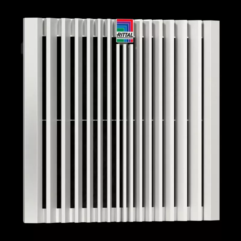 Accessorio per rack Rittal 3244.810 — ventola integrata, 1 ventola, flusso d'aria 770 m³/h, case in plastica, grigio