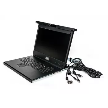 Console rack Vertiv Avocent LRA185KMM-205 48,3 cm (19 pollici) 1366 x 768 pixel plastica, acciaio nero 1U