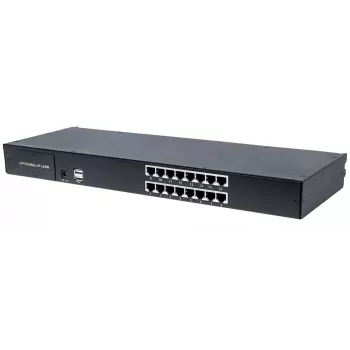Intellinet switch KVM VGA CAT5 modulare 16 porte, per l'uso con i codici prodotto 507622, 507738, 507981, 507998, 508025, 508032, 508049 & 508056