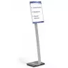 Espositore informativo Durable 481323 A3 acrilico argento