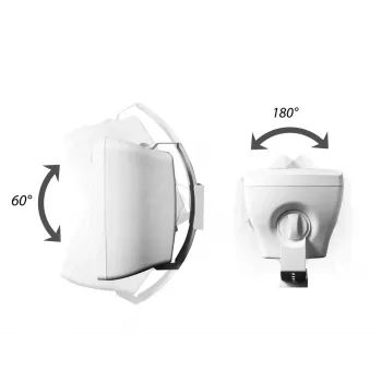 Diffusore a 2 vie Omnitronic 11036925 bianco con filo 40 W