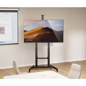 Manhattan supporto a carrello per TV e monitor (regolazione in altezza a manovella), per schermi: da 37