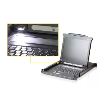 ATEN CL1000N switch KVM da montaggio a rack nero