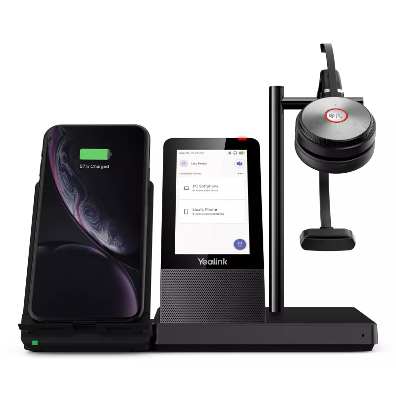 Sistema di audioconferenza personale Yealink WH66 DECT cuffia wireless MONO TEAMS