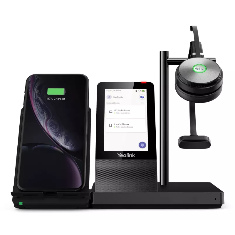 Sistema di audioconferenza personale Yealink WH66 DECT cuffia wireless MONO TEAMS