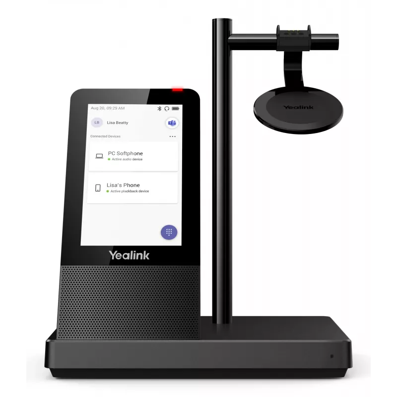 Sistema di audioconferenza personale Yealink WH66 DECT cuffia wireless MONO TEAMS