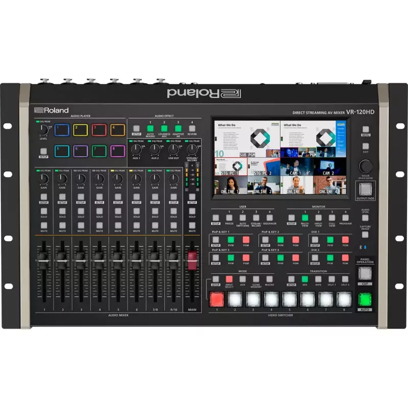 Mixer audio Roland VR-120HD 42 canali 24 bit 48 kHz nero