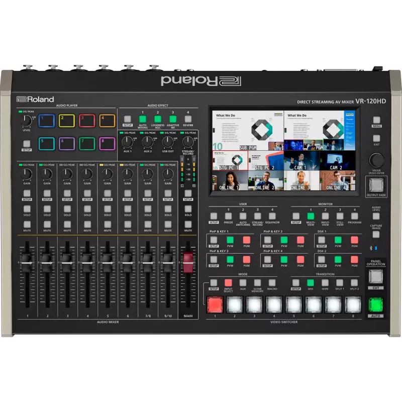 Mixer audio Roland VR-120HD 42 canali 24 bit 48 kHz nero