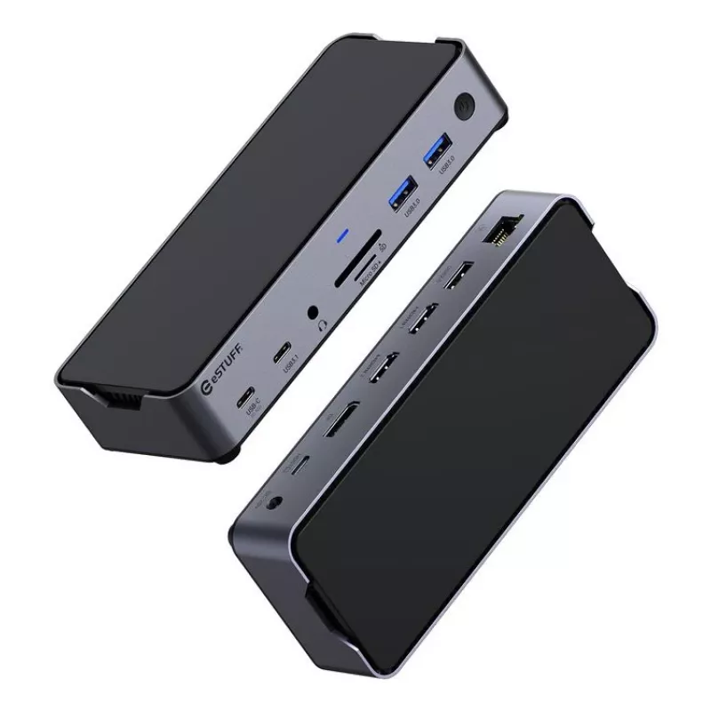 eSTUFF GLB232006 docking station USB-C tripla