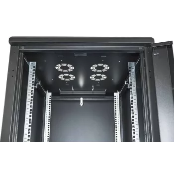 Intellinet armadio di rete 19 pollici – a sé stante, 42HE, 600 x 800 mm (larghezza x profondità), nero, Flatpack, max. 1500 kg, chiusura porta multipunto, una serratura per parete laterale, profondità utile da 123 a 573 mm, IP20, rack, acciaio