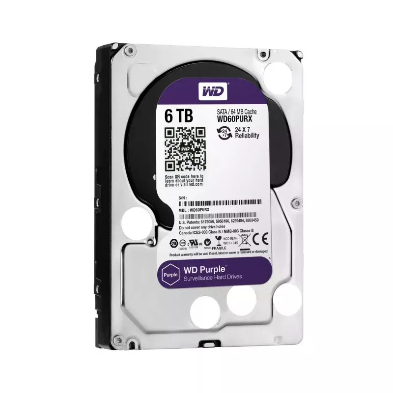 HDD Western Digital 6TB 3,5 pollici SATA WD60PURX