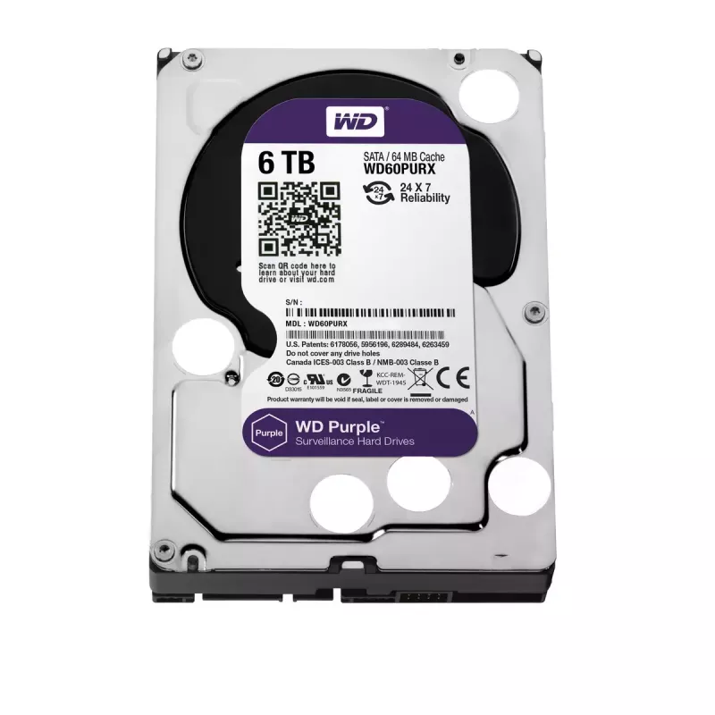 HDD Western Digital 6TB 3,5 pollici SATA WD60PURX