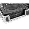 Flightcase Roadinger 30125346 controller DJ compensato nero argento