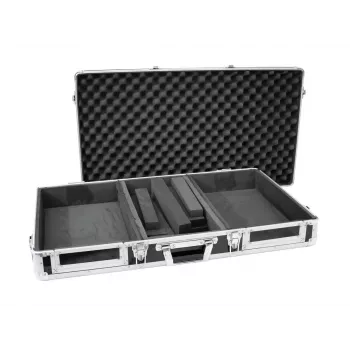 Hardcase Roadinger 30125342 per controller DJ compensato nero argento