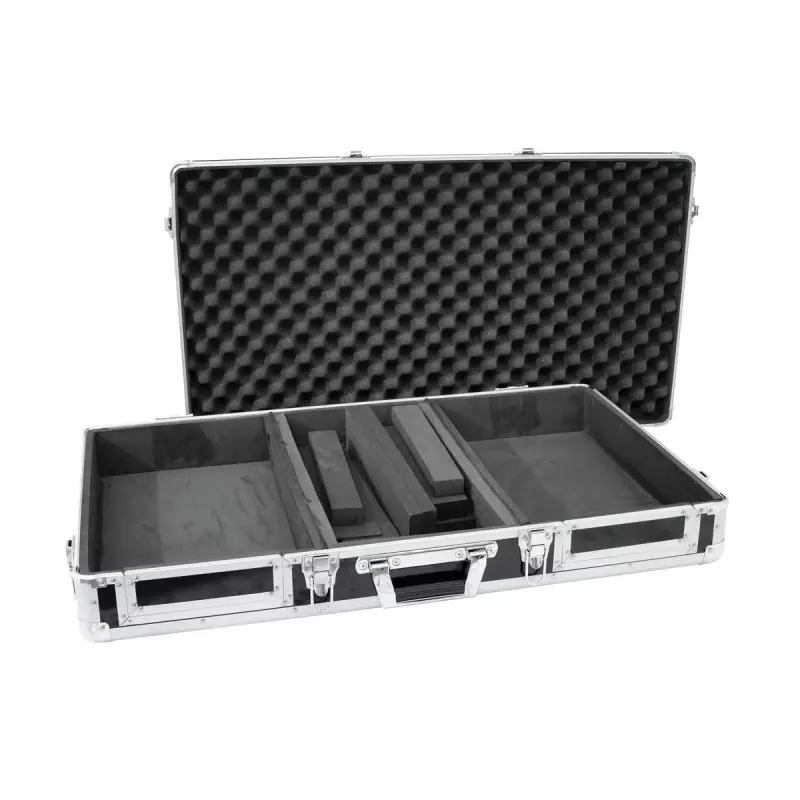 Hardcase Roadinger 30125342 per controller DJ compensato nero argento