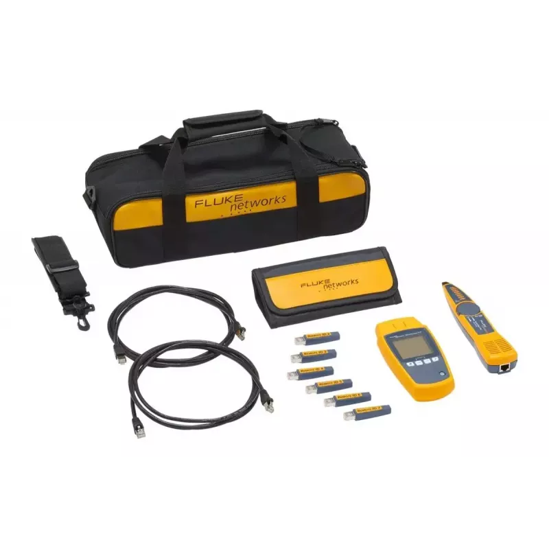 Tester PoE Fluke MicroScanner PoE nero blu giallo RJ-45 RJ-11