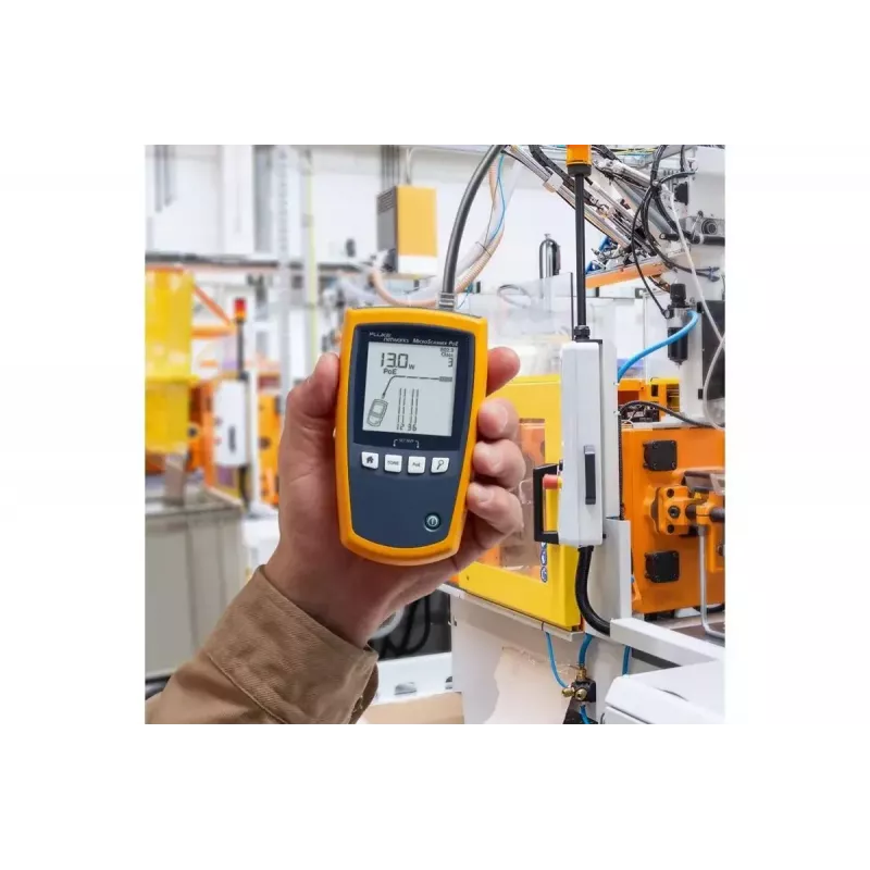 Tester PoE Fluke MicroScanner PoE nero blu giallo RJ-45 RJ-11