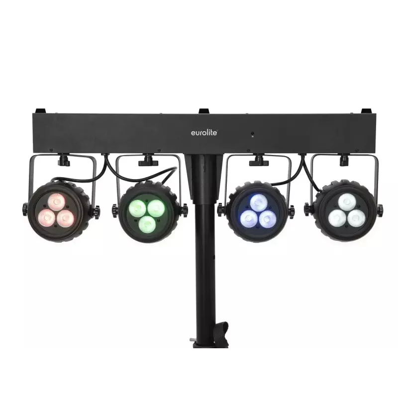 Faretto per binario elettrificato Eurolite 42109606 LED per interni rotondo nero