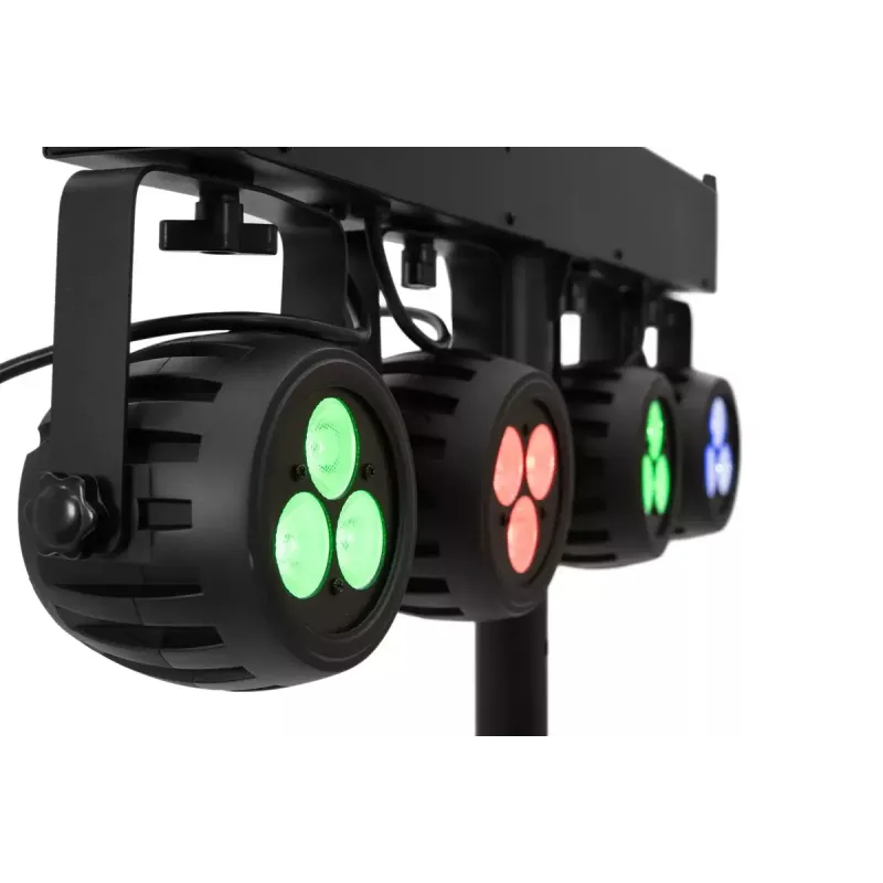 Faretto per binario elettrificato Eurolite 42109606 LED per interni rotondo nero