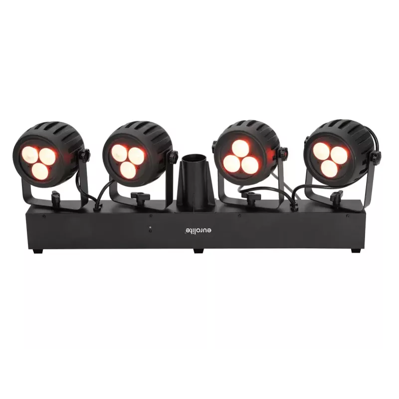 Faretto per binario elettrificato Eurolite 42109606 LED per interni rotondo nero