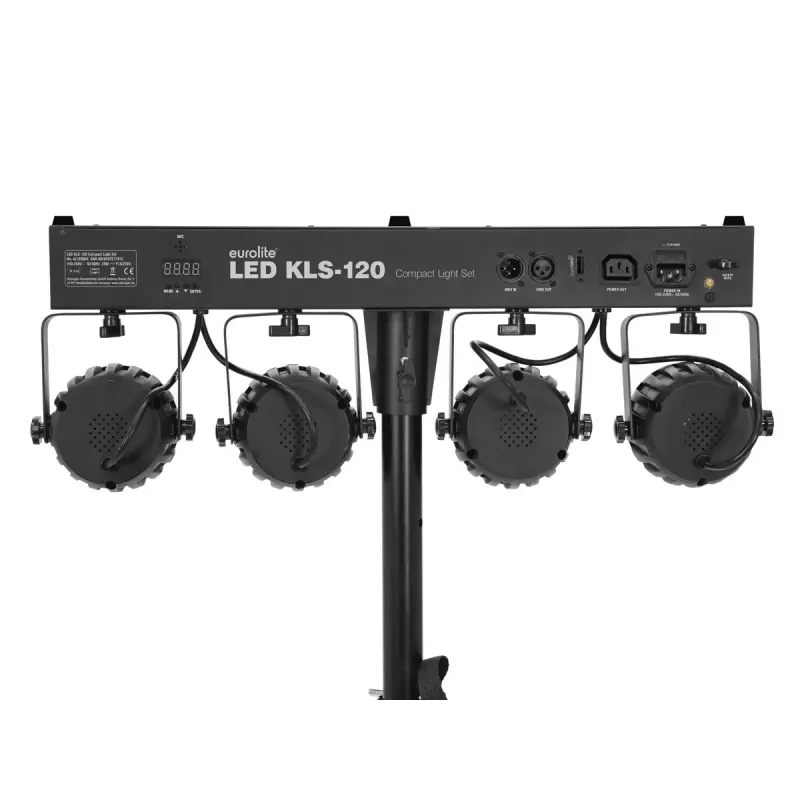 Faretto per binario elettrificato Eurolite 42109606 LED per interni rotondo nero