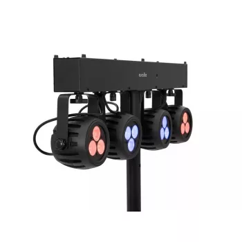 Faretto per binario elettrificato Eurolite 42109606 LED per interni rotondo nero