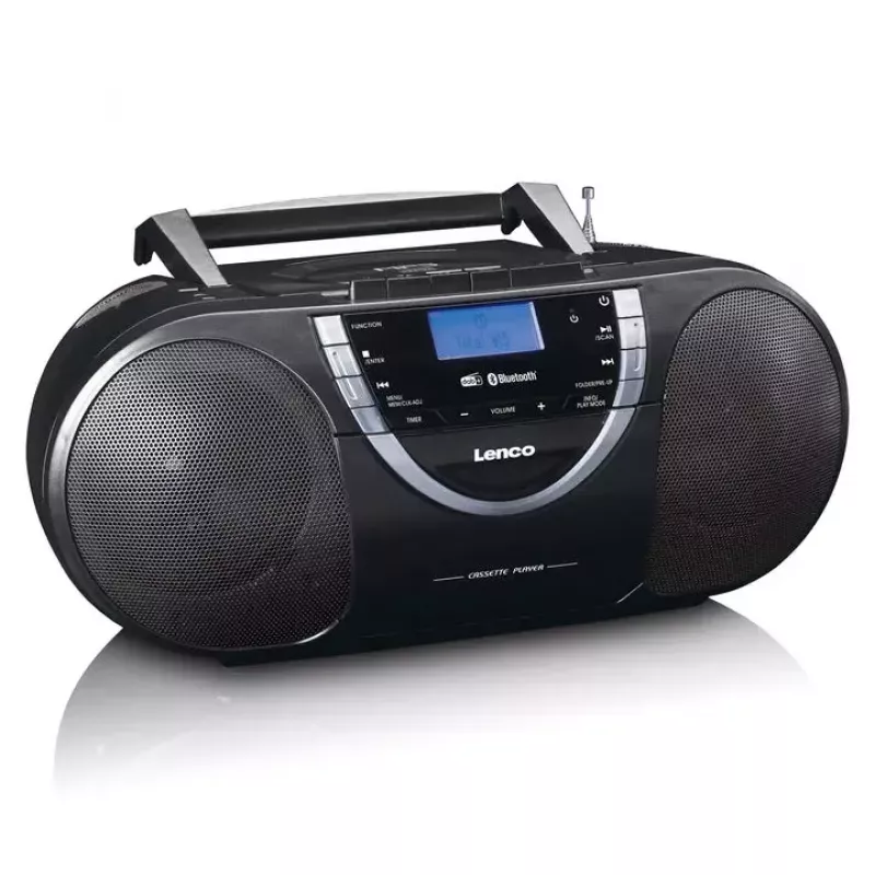 Lettore CD personale Lenco SCD-600 nero argento DAB+ FM PLL