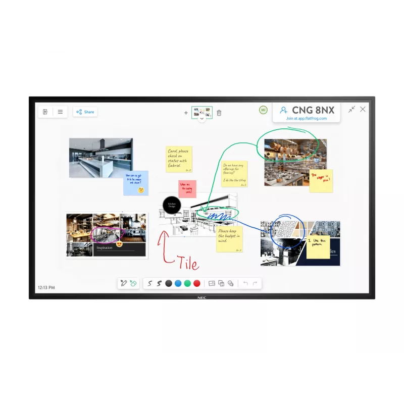 NEC MultiSync M861 IGB Digital Signage schermo piatto 2.18 m (86 pollici) LCD 500 cd/m² 4K Ultra HD nero touchscreen 24/7