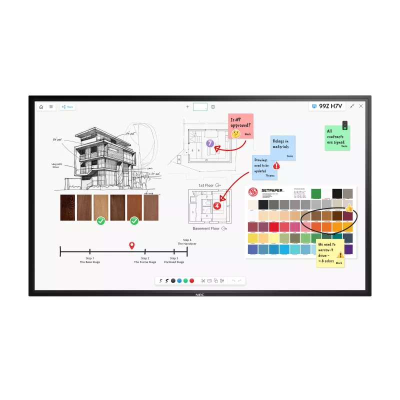 NEC MultiSync M861 IGB Digital Signage schermo piatto 2.18 m (86 pollici) LCD 500 cd/m² 4K Ultra HD nero touchscreen 24/7