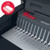 GBC CombBind CB25 rilegatrice a dorsi di plastica, nera/argento/rossa