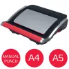 GBC CombBind CB25 rilegatrice a dorsi di plastica, nera/argento/rossa