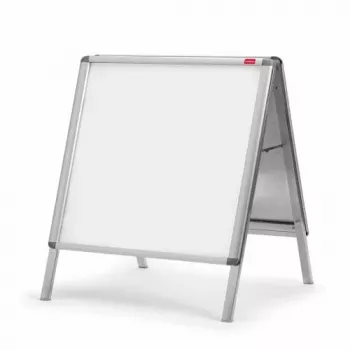 Nobo Essence A1 A-Frame Pavement Sign, bacheca portatile, argento, alluminio, PVC, acciaio, A1, 605 mm, 1095 mm