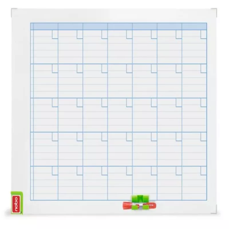 Nobo Performance planner mensile, mese, bianco, orizzontale, 900 mm, 600 mm, 2,95 kg